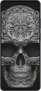 Силиконовый чехол skull-ornament для ZTE Blade V50 Vita - 4101u-3813 изображение 