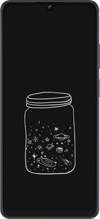 Силиконовый чехол Космос в банке для ZTE Blade V50 Vita - 4297u-3813 изображение 