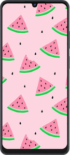 Силиконовый чехол Розовый арбуз для ZTE Blade V50 Vita - 4314u-3813 изображение 