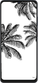 Силиконовый чехол Пальмы1 для ZTE Blade V50 Vita - 4634u-3813 изображение 