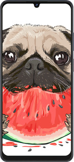 Силіконовий чехол Мопс і кавун для ZTE Blade V50 Vita - 4665u-3813 изображение 