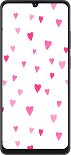 Силиконовый чехол Сердечки 2 для ZTE Blade V50 Vita - 4763u-3813 изображение 