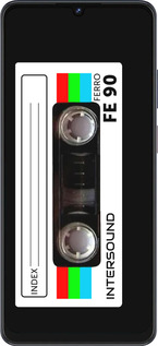 Силиконовый чехол Кассета с90 для ZTE Blade V50 Vita - 4894u-3813 изображение 