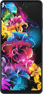 Силиконовый чехол Абстрактные цветы для ZTE Blade V50 Vita - 511u-3813 изображение 