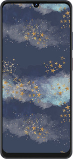 Силиконовый чехол Ночь золотые звезды для ZTE Blade V50 Vita - 5421u-3813 изображение 