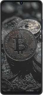 Силиконовый чехол Black Bitcoin для ZTE Blade V50 Vita - 6090u-3813 изображение 