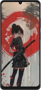 Силиконовый чехол Сумерки воина: Танец с катаной для ZTE Blade V50 Vita - 6123u-3813 изображение 