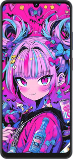 Силиконовый чехол Аниме милаха для ZTE Blade V50 Vita - 6314u-3813 изображение 