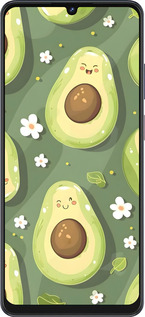 Силиконовый чехол Авокадо для ZTE Blade V50 Vita - 6380u-3813 изображение 