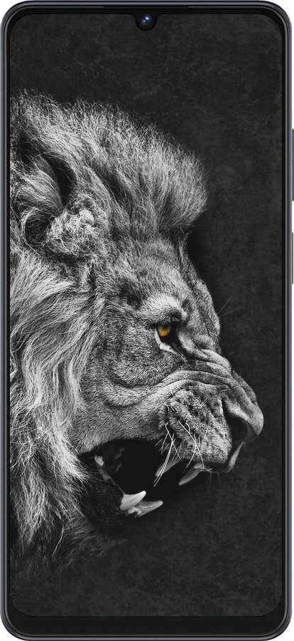 Силиконовый чехол Лев для ZTE Blade V50 Vita - 1080u-3813 изображение 