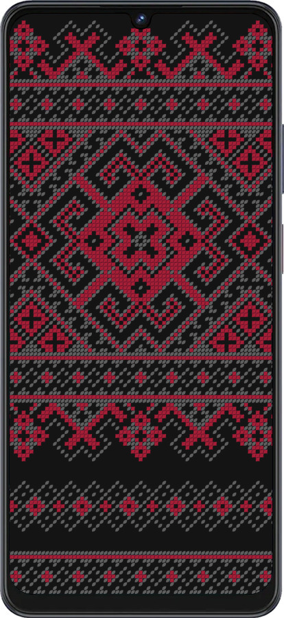 Силиконовый чехол Вышиванка 52 для ZTE Blade V50 Vita - 1763u-3813 изображение 