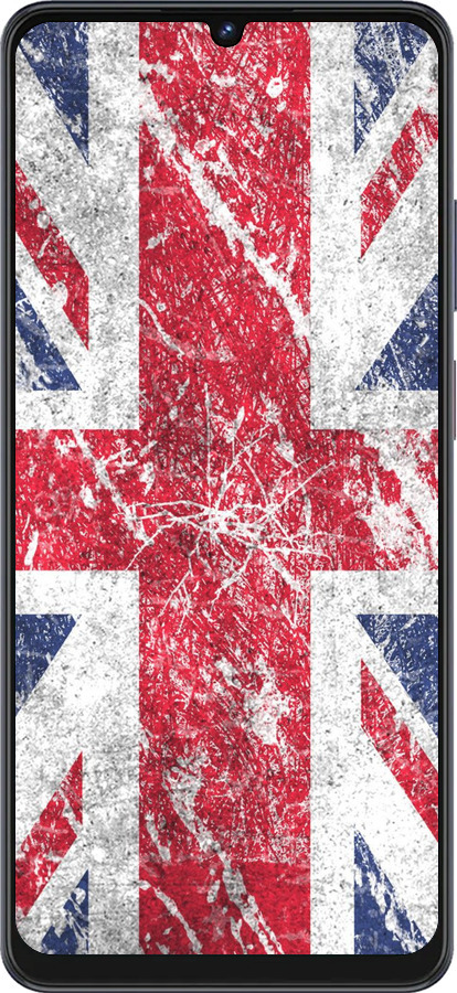Силиконовый чехол Флаг Великобритании 1 для ZTE Blade V50 Vita - 386u-3813 изображение 