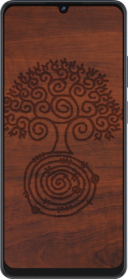 Силиконовый чехол Узор дерева для ZTE Blade V50 Vita - 4119u-3813 изображение 