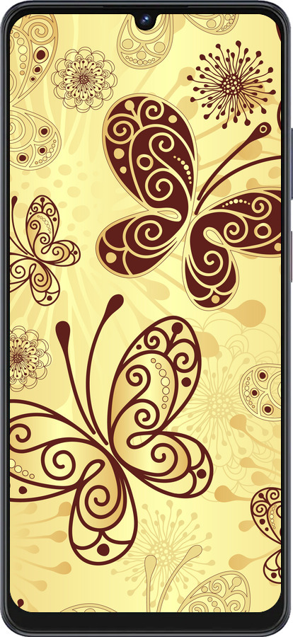 Силиконовый чехол Красивые бабочки для ZTE Blade V50 Vita - 4170u-3813 изображение 