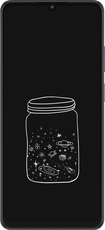 Силиконовый чехол Космос в банке для ZTE Blade V50 Vita - 4297u-3813 изображение 