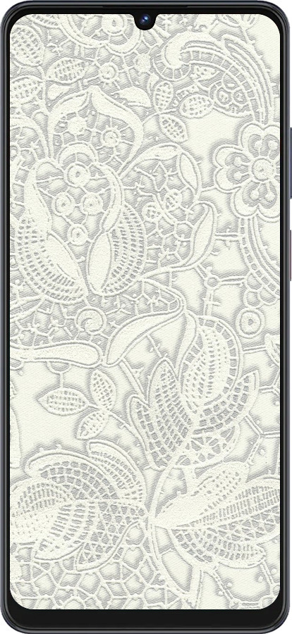 Силіконовий чехол Біле мереживо для ZTE Blade V50 Vita - 4383u-3813 изображение 