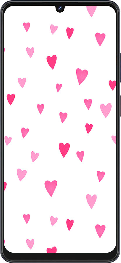 Силиконовый чехол Сердечки 2 для ZTE Blade V50 Vita - 4763u-3813 изображение 