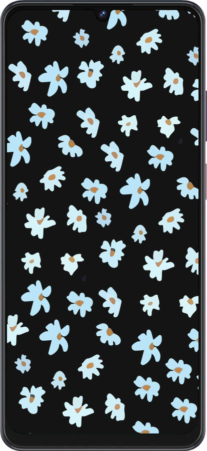 Силиконовый чехол Цветочный для ZTE Blade V50 Vita - 4900u-3813 изображение 