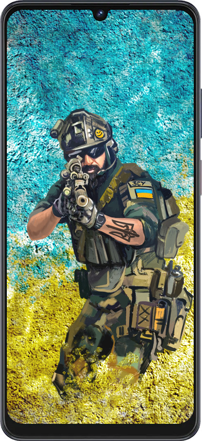 Силиконовый чехол Воин ЗСУ для ZTE Blade V50 Vita - 5311u-3813 изображение 