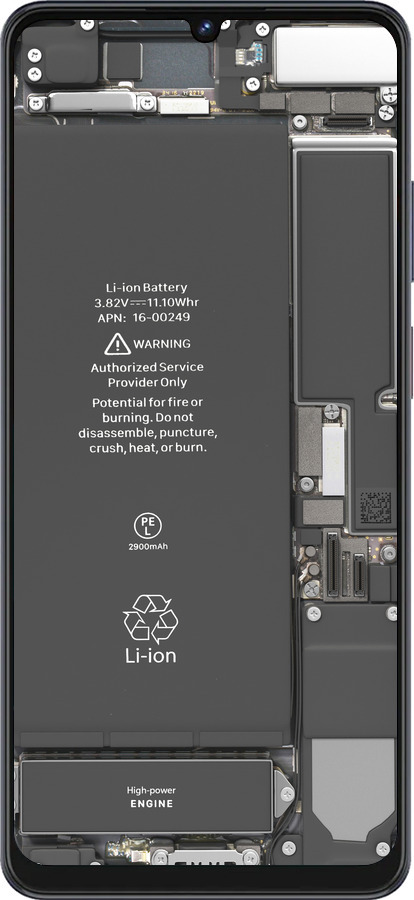 Силиконовый чехол Детали смартфона для ZTE Blade V50 Vita - 5487u-3813 изображение 