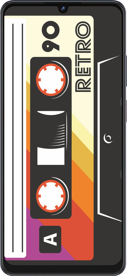 Силиконовый чехол Кассета с90 v4 для ZTE Blade V50 Vita - 5532u-3813 изображение 