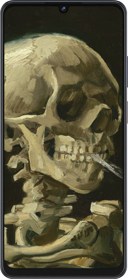 Силиконовый чехол Винсент Ван Гог. Череп для ZTE Blade V50 Vita - 5544u-3813 изображение 