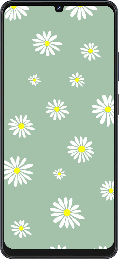 Силиконовый чехол Ромашки v4 для ZTE Blade V50 Vita - 5603u-3813 изображение 