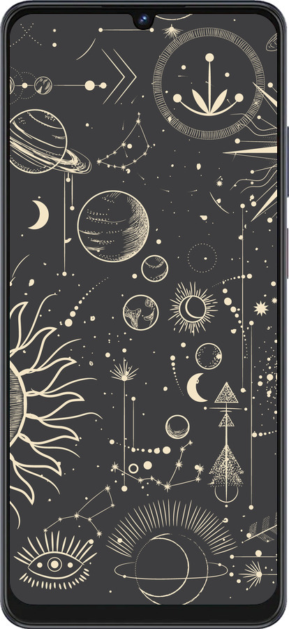 Силиконовый чехол Фаза луны для ZTE Blade V50 Vita - 5605u-3813 изображение 