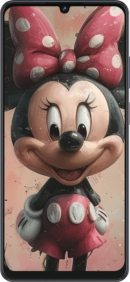 Силиконовый чехол Minnie Mouse для ZTE Blade V50 Vita - 6054u-3813 изображение 