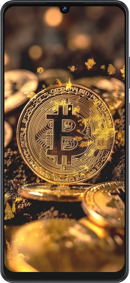 Силиконовый чехол Золотая лихорадка биткойна для ZTE Blade V50 Vita - 6089u-3813 изображение 