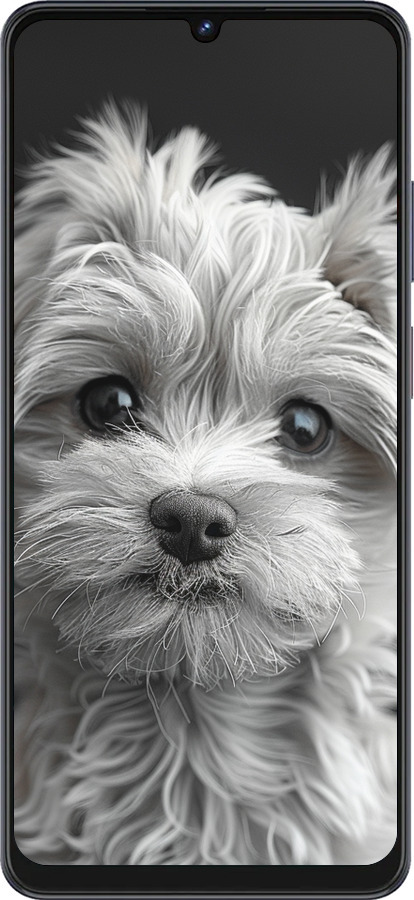 Силиконовый чехол Мальтипу на чорном фоне для ZTE Blade V50 Vita - 6156u-3813 изображение 