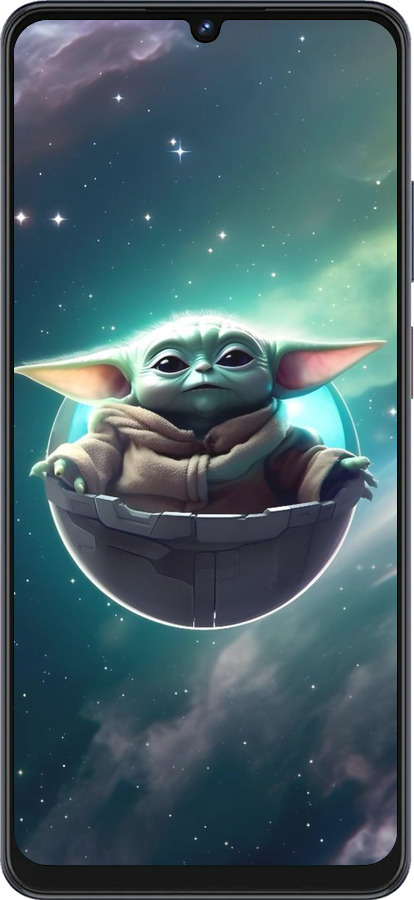 Силиконовый чехол Малышь йода для ZTE Blade V50 Vita - 6294u-3813 изображение 