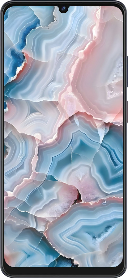 Силиконовый чехол Мрамор для ZTE Blade V50 Vita - 6306u-3813 изображение 