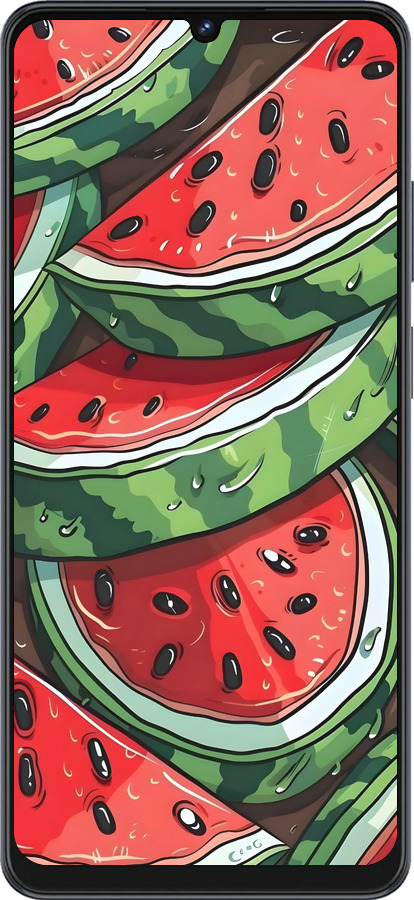 Силиконовый чехол Арбуз для ZTE Blade V50 Vita - 6315u-3813 изображение 