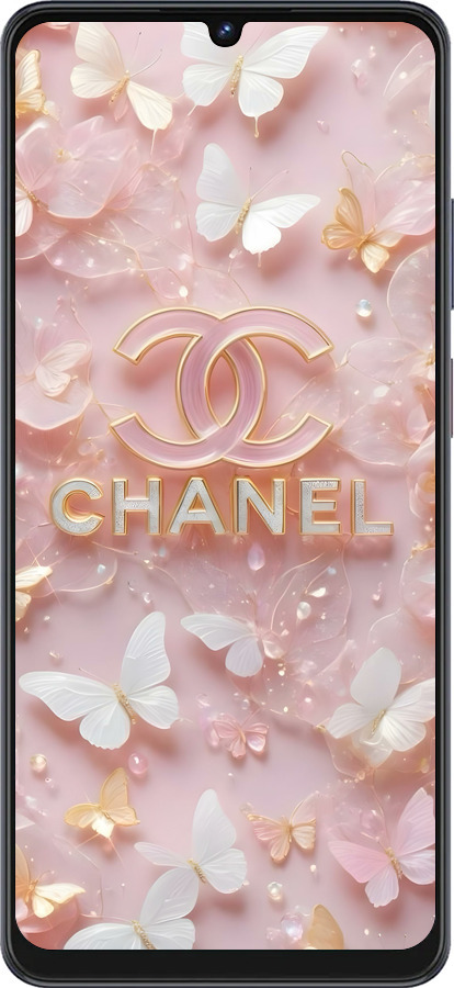 Силиконовый чехол Шанель для ZTE Blade V50 Vita - 6366u-3813 изображение 