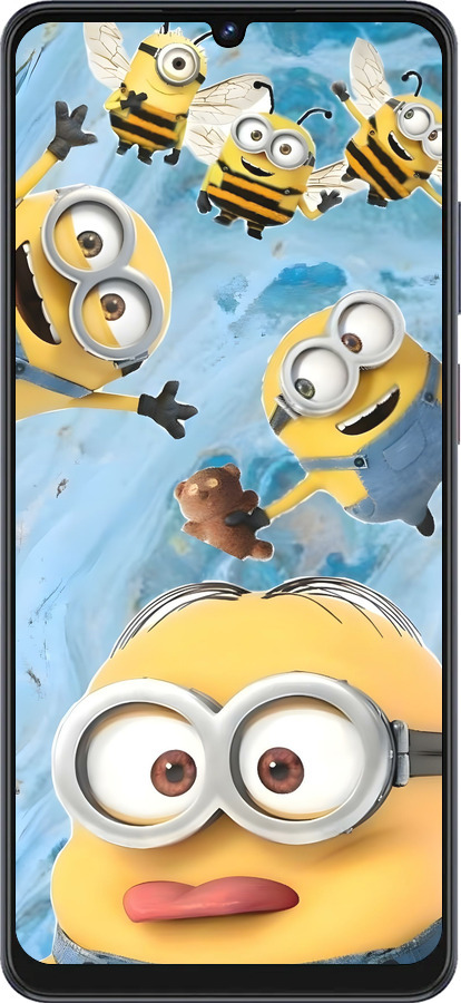 Силиконовый чехол Миньоны для ZTE Blade V50 Vita - 6386u-3813 изображение 