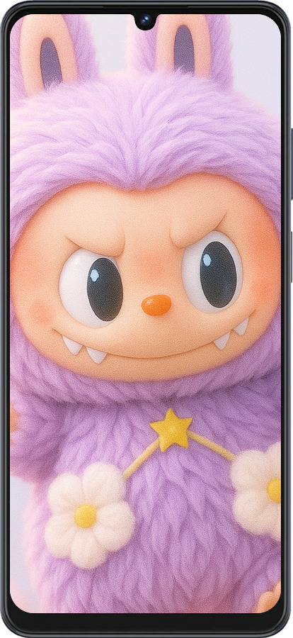 Силиконовый чехол Лабубу для ZTE Blade V50 Vita - 6708u-3813 изображение 