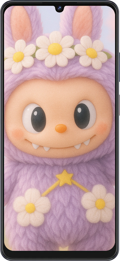 Силиконовый чехол Лабубу 1 для ZTE Blade V50 Vita - 6709u-3813 изображение 