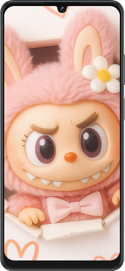 Силиконовый чехол Лабубу 2 для ZTE Blade V50 Vita - 6710u-3813 изображение 