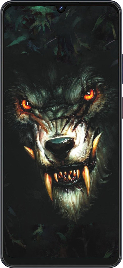 Силиконовый чехол Дьявольский волк для ZTE Blade V50 Vita - 833u-3813 изображение 