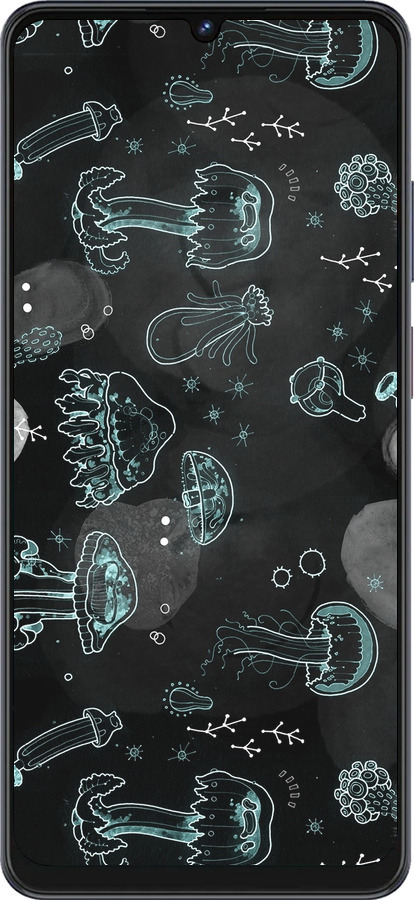 Силиконовый чехол Медузы для ZTE Blade V50 Vita - 906u-3813 изображение 