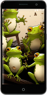 Силіконовий чехол Жабки для ZTE Blade V7 - 5656u-688 изображение 