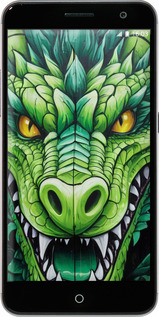 Силіконовий чехол Зелений дракон для ZTE Blade V7 - 5816u-688 изображение 