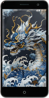 Силиконовый чехол Водяной дракон для ZTE Blade V7 - 6113u-688 изображение 