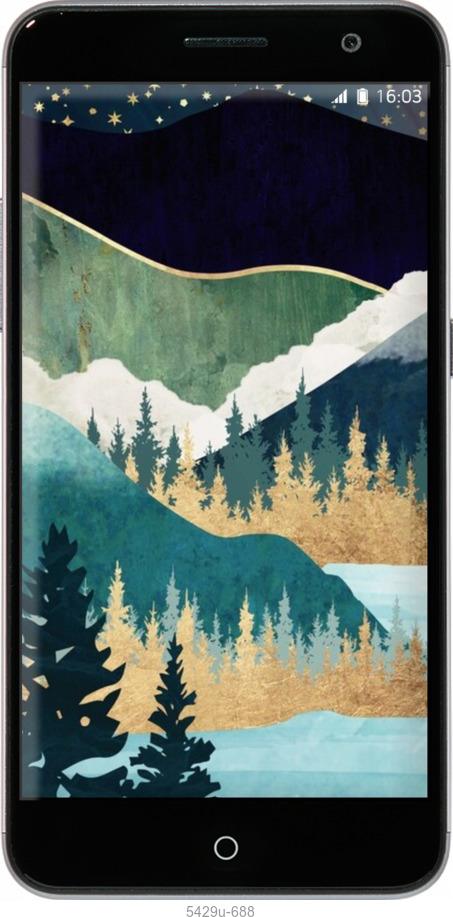 Силіконовий чехол № 5429 для ZTE Blade V7 - 5429u-688 изображение 