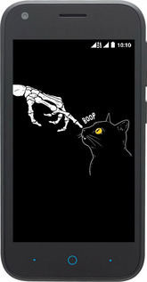 Силиконовый чехол Кошка для ZTE L110 - 6505u-435 изображение 