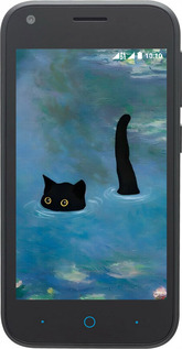 Силіконовий чехол Із зображенням кота та водяної лілії Monet для ZTE L110 - 6519u-435 изображение 