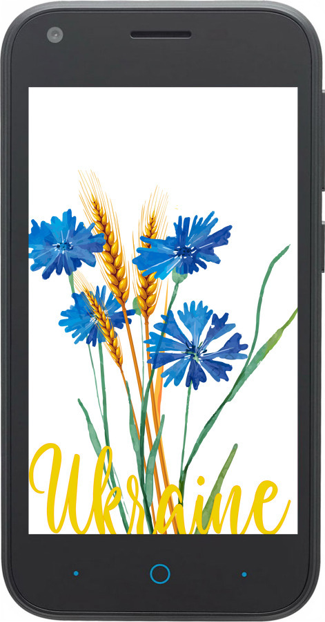 Силіконовий чехол Ukraine v2 для ZTE L110 - 5445u-435 изображение 