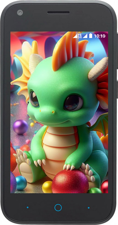 Силиконовый чехол Веселый дракончик для ZTE L110 - 5812u-435 изображение 