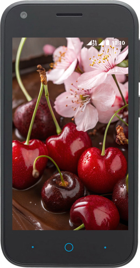 Силиконовый чехол Вишня в шоколаде для ZTE L110 - 6698u-435 изображение 